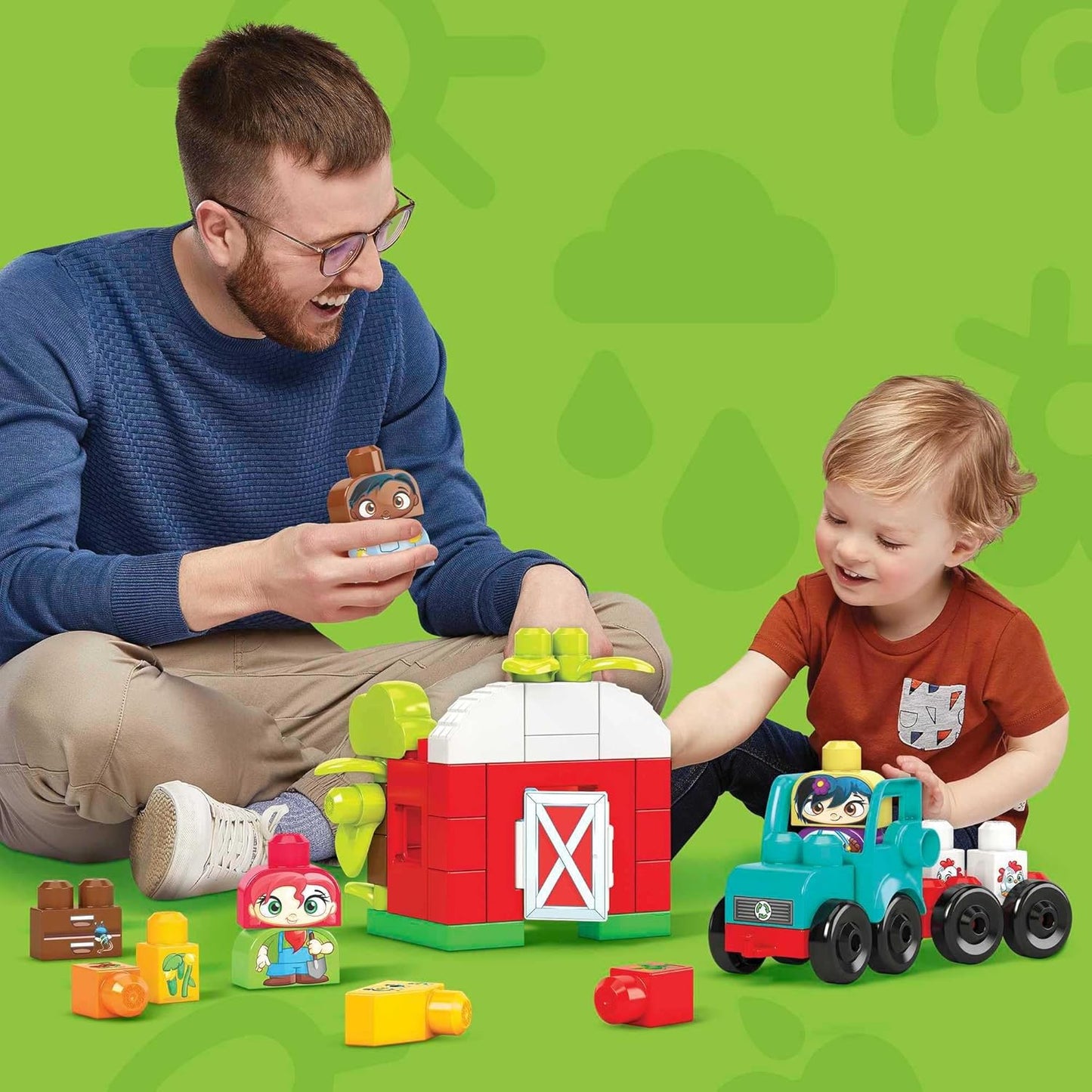 MEGA BLOKS Blocos de construção infantis Fisher-Price, classificação e reciclagem de cidade verde