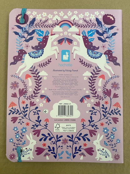Janod - Caderno com Elástico - 144 Páginas - Tema Unicórnio - Formato A5 - Papelaria - Papelaria Unicórnio Presente para Meninas - 6 Anos ou Mais - J08932