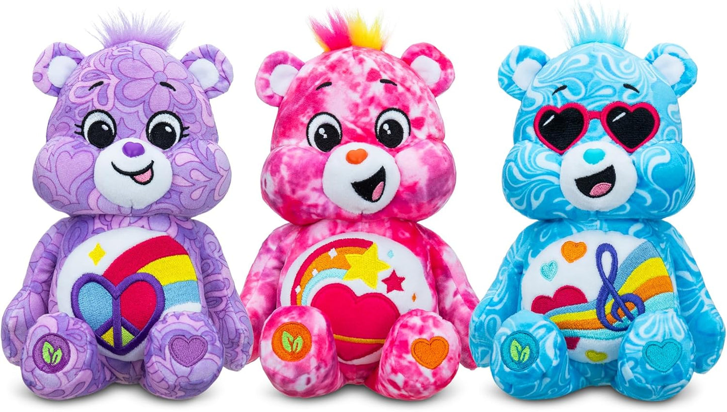 Care Bears, Blissful Heart Bear Peluche de frijol de 22 cm, Lindo juguete de peluche coleccionable, Peluches para niños, Peluches para niñas y niños, Lindos osos de peluche adecuados para niñas y niños de 4 años en adelante