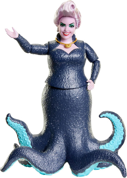 Conjunto de Bonecos Disney A Pequena Sereia: Ariel, Rei Tritão e Úrsula – 3 Bonecos com Trajes Clássicos, Brinquedos Inspirados no Filme, HND28