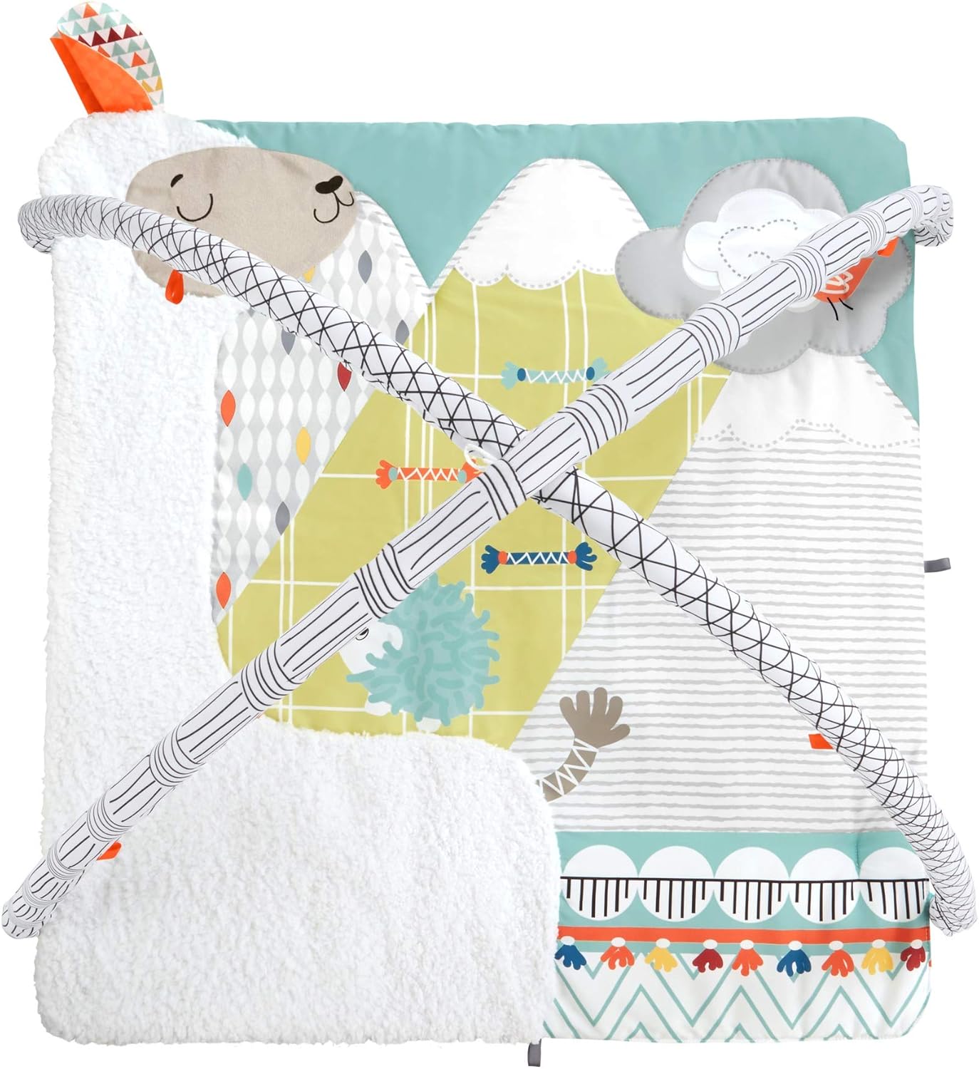 Fisher-Price Tapete de atividades extragrande Perfect Sense Deluxe para bebês, com 6 atividades para crianças pequenas.