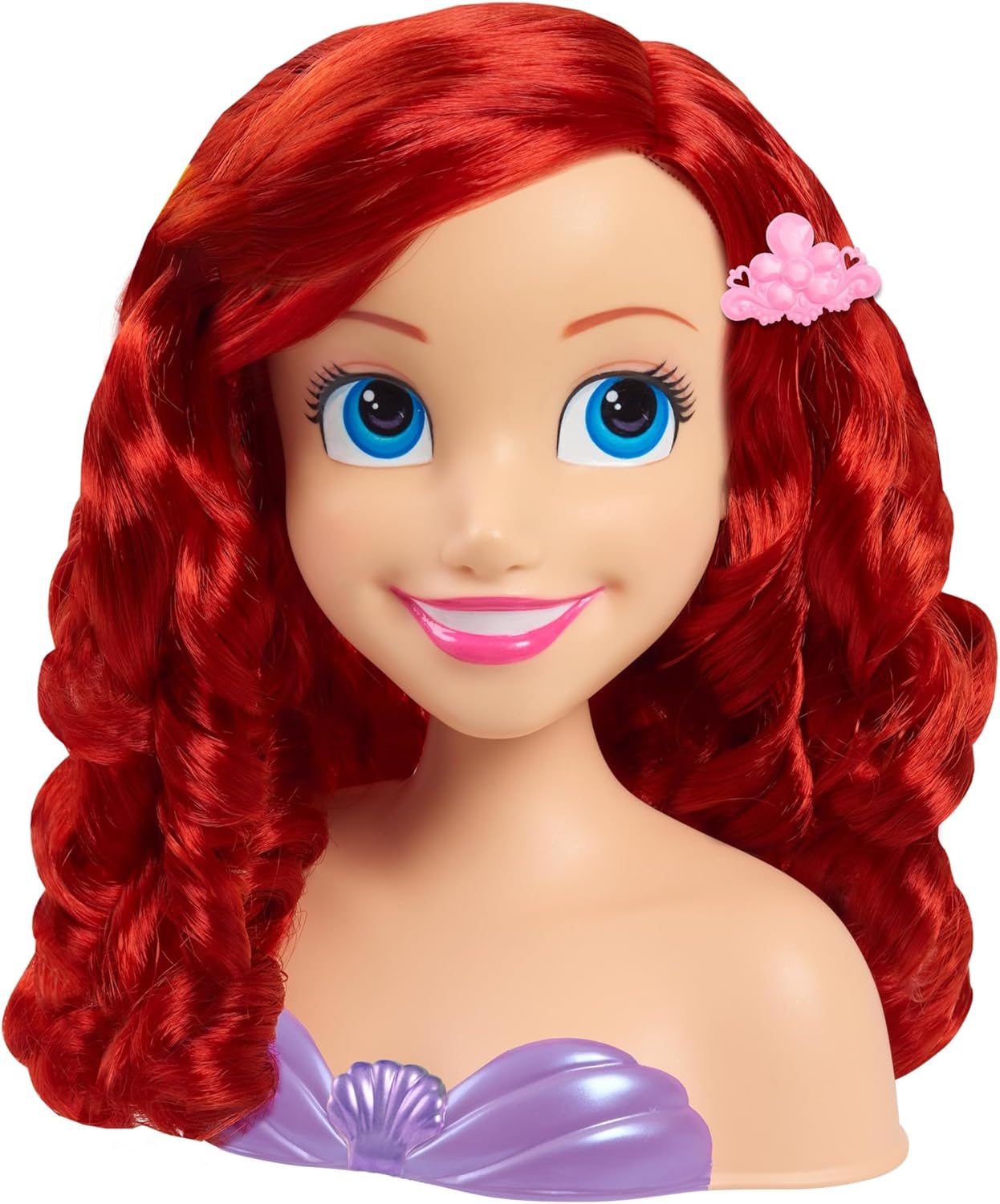 Cabeça de penteado básica da princesa Ariel da Disney