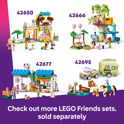 LEGO Friends Van de Acessórios para Animais de Estimação - Conjunto de Brinquedo com 2 Mini Bonecas, Cachorro, Gato e Sapo - Ideia de Presente de Aniversário para Meninas a partir de 6 Anos - 42678