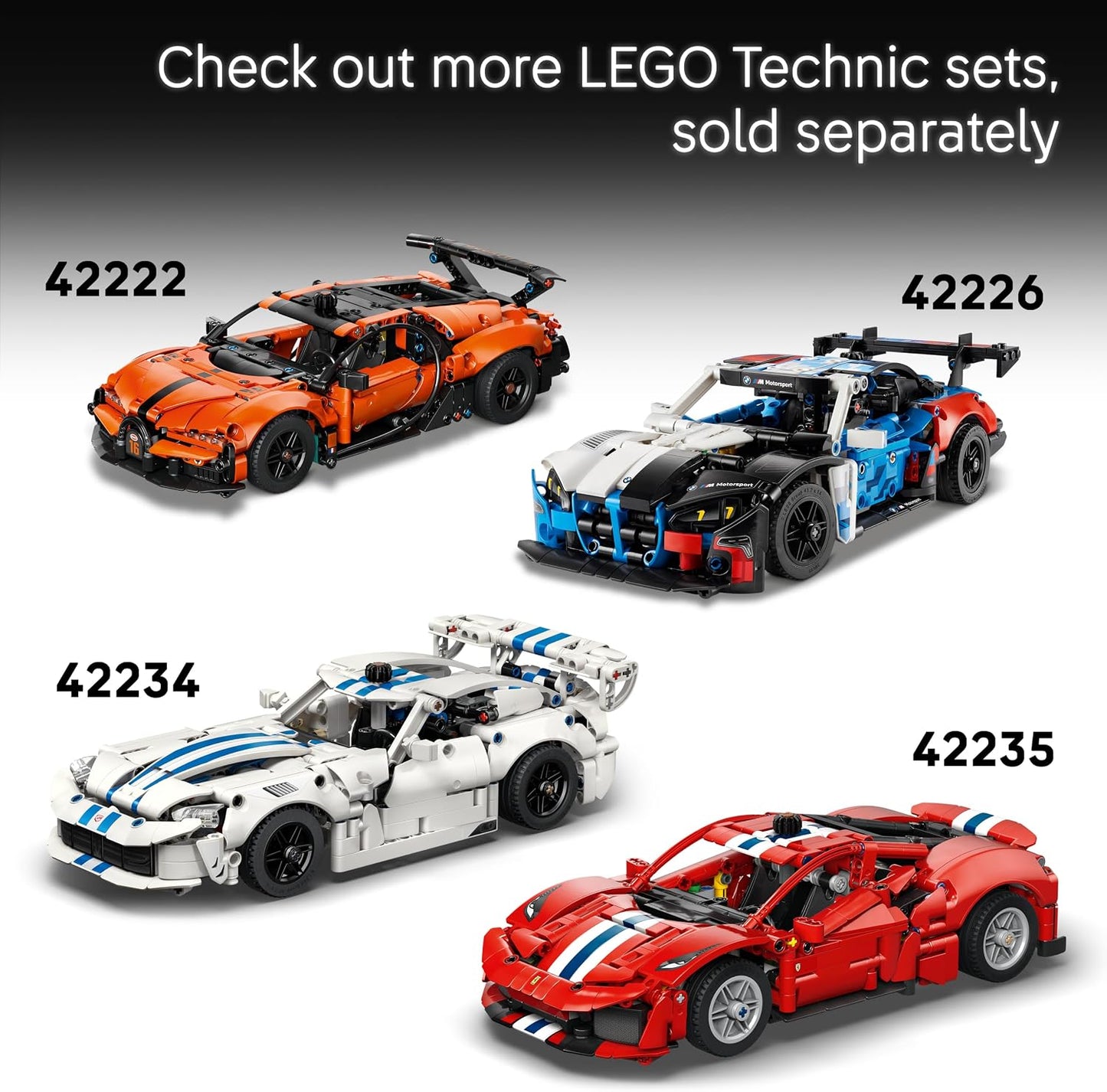 LEGO Brinquedo Technic Custom Garage Ford Mustang GT – Kit de Modelo com Motor V8, Direção HOG e Peças de Carroceria Intercambiáveis – Ideia de Presente de Aniversário para Meninos a partir de 10 Anos – 42236