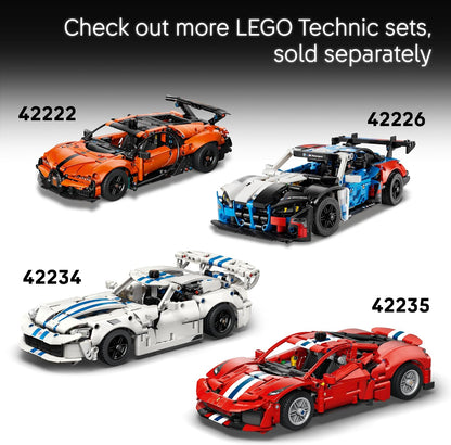 LEGO Brinquedo Technic Custom Garage Ford Mustang GT – Kit de Modelo com Motor V8, Direção HOG e Peças de Carroceria Intercambiáveis – Ideia de Presente de Aniversário para Meninos a partir de 10 Anos – 42236