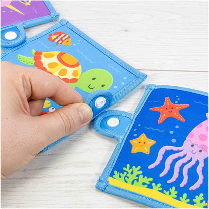 Brinquedo de banho Galt Baby Pop Book Ocean Animal and Fish