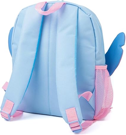 Disney Mochila para meninas Lilo e Stitch | Produtos de personagens alienígenas para crianças Mochila escolar com orelhas 3D Estojo para lápis e garrafa de água | Presentes para bolsas de volta às aulas