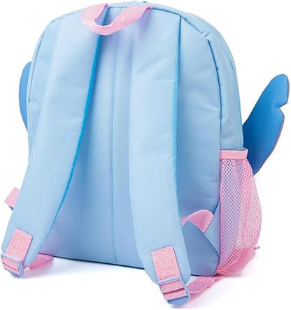 Disney Mochila para meninas Lilo e Stitch | Produtos de personagens alienígenas para crianças Mochila escolar com orelhas 3D Estojo para lápis e garrafa de água | Presentes para bolsas de volta às aulas