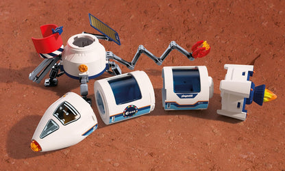 Playmobil Space ESA – Foguete de Pesquisa em Marte, foguete modular com plataforma de lançamento e 2 astronautas, conjunto de brinquedo espacial, para crianças a partir de 4 anos, 72011