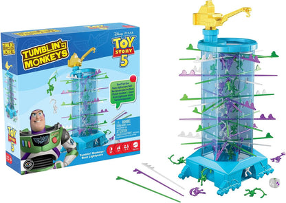 Mattel Games Tumblin’ Monkeys Disney e Pixar Toy Story 5 | Jogo do Buzz Lightyear para Crianças e Família, para 2 a 4 Jogadores a partir de 5 anos, JLW88