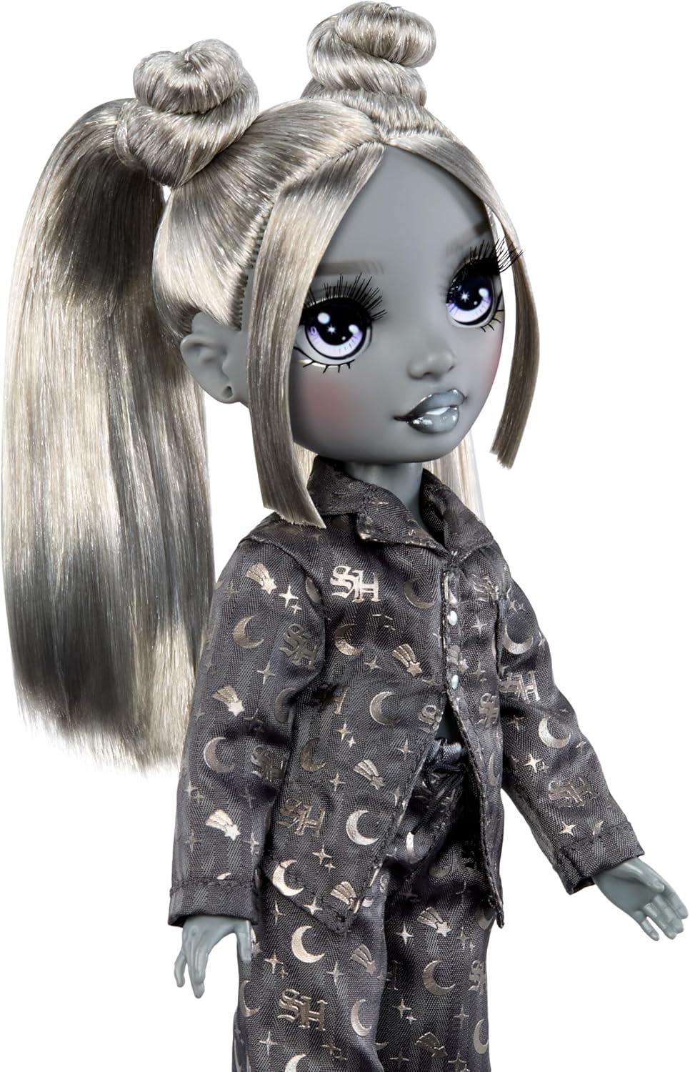 Rainbow High Shadow High Girl's Night - Luna Madison - Boneca Fashion em tons de cinza de 28 cm, com cabelo e roupa cinza, acessórios e pente - para colecionadores e crianças a partir de 4 anos.