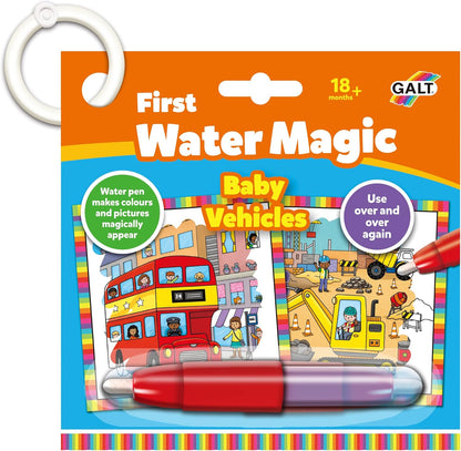Galt, First Water Magic - Veículos para bebês, livros de colorir para crianças a partir de 18 meses