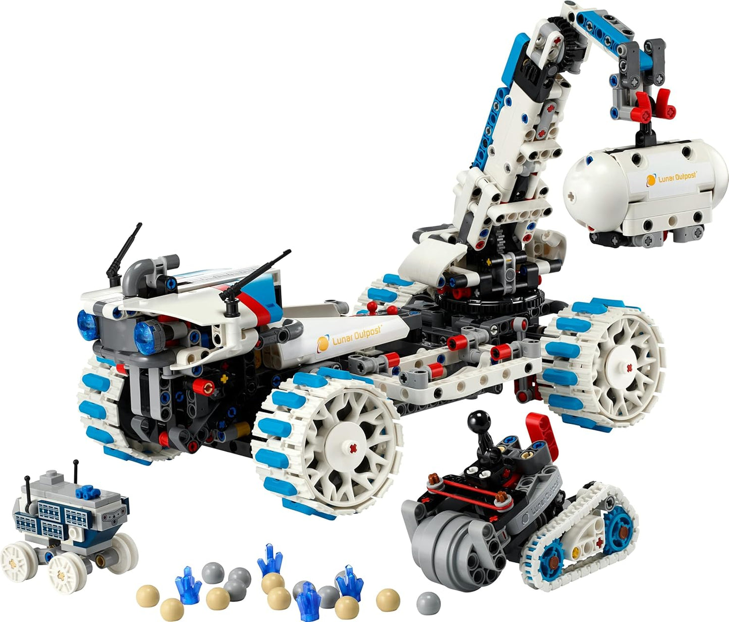 LEGO Technic Posto Avançado Lunar - Veículo Espacial Rover Lunar - Brinquedo STEM Interativo com Guindaste e Painéis Solares - Modelo de Robô - Presente de Aniversário para Meninos e Meninas a partir de 10 Anos - 42211