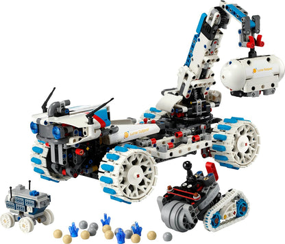 LEGO Technic Posto Avançado Lunar - Veículo Espacial Rover Lunar - Brinquedo STEM Interativo com Guindaste e Painéis Solares - Modelo de Robô - Presente de Aniversário para Meninos e Meninas a partir de 10 Anos - 42211