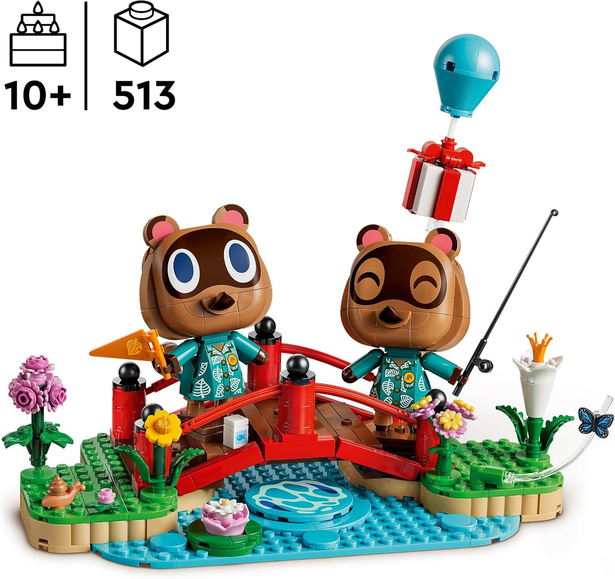 LEGO Animal Crossing – O Dia Divertido de Timmy e Tommy (77059) | Brinquedos para meninas e meninos a partir de 10 anos, figuras de guaxinins, acessórios, decoração de quarto (faça você mesmo)...