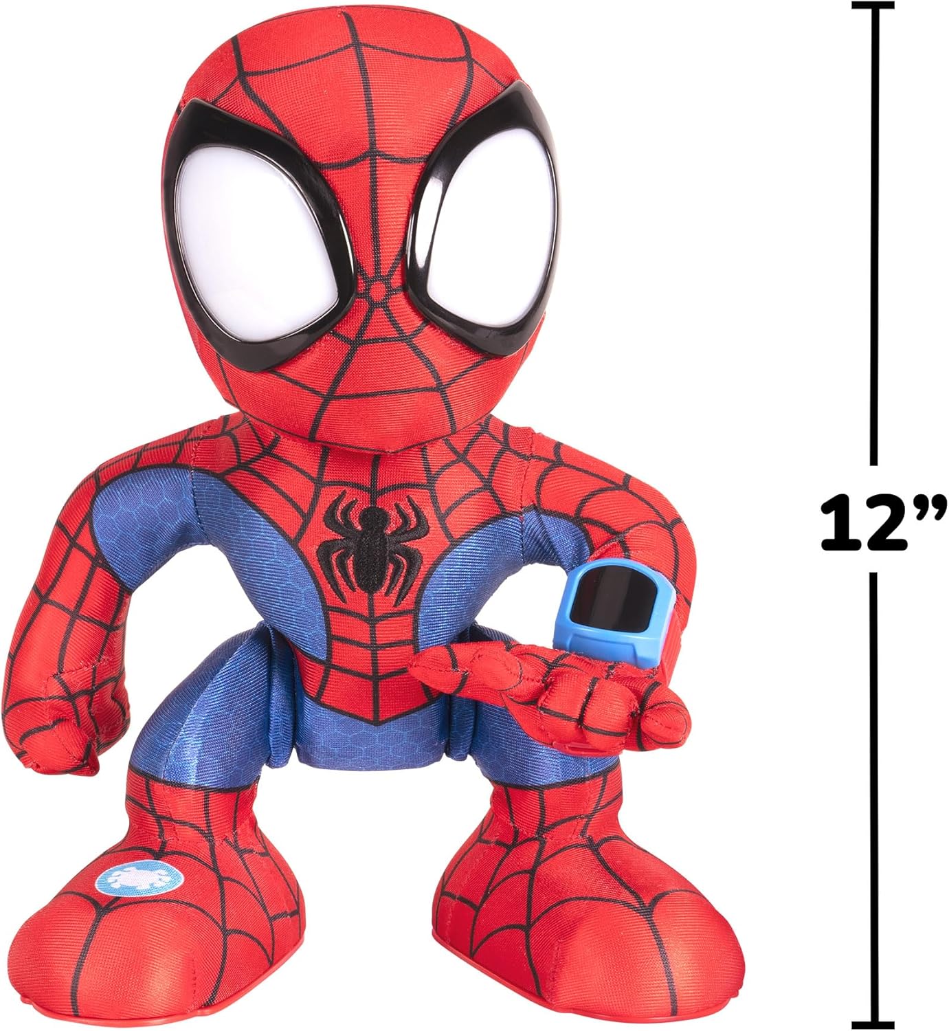 Homem-Aranha e Seus Incríveis Amigos - Incrível Homem-Aranha Flip - Pelúcia animatrônica de 30 cm com luzes, sons e lançador de dardos de teia - Brinquedos do Homem-Aranha da Marvel