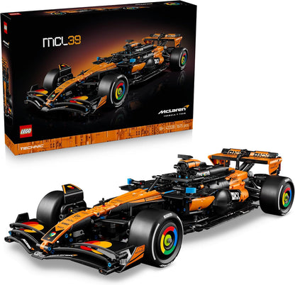 LEGO Kit de modelo Technic McLaren MCL39 F1 para adultos - Conjunto de construção colecionável de Fórmula 1 com motor V6, diferencial e ativador DRS - Ideia de presente para fãs de corridas e automobilismo - 42228