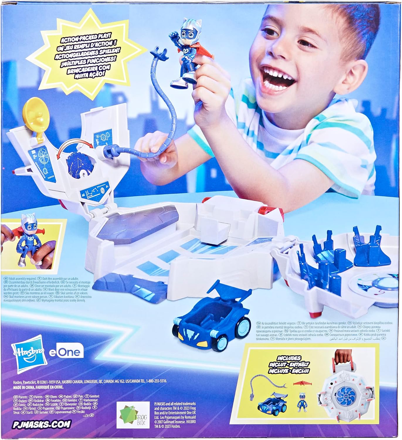 PJ Masks Conjunto Power Heroes PJ Power Q com Carro e Boneco, Brinquedos para Meninos e Meninas