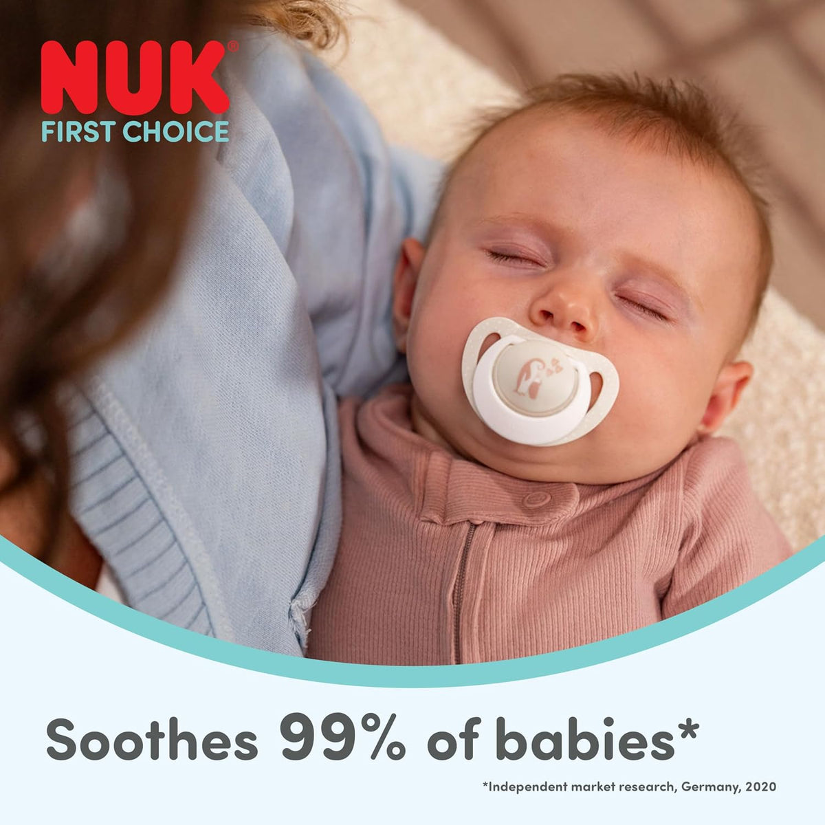 NUK Chupetas First Choice | 18-36 Meses | Chupetas Ortodônticas | Acalma 99% dos Bebês** | Vermelha | Pacote com 4