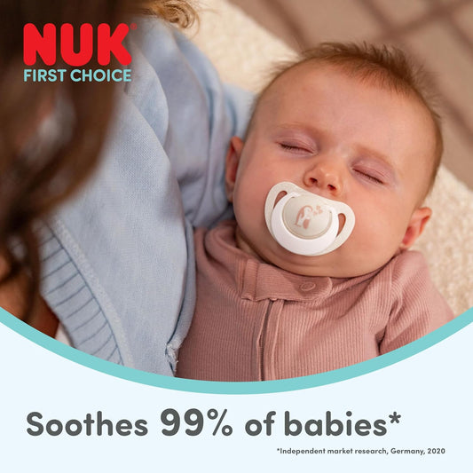 NUK Chupetas First Choice Night | 6-18 Meses | Chupetas Ortodônticas que Brilham no Escuro | Acalmam 99% dos Bebês** | Hipopótamo e Coala | 2 Unidades