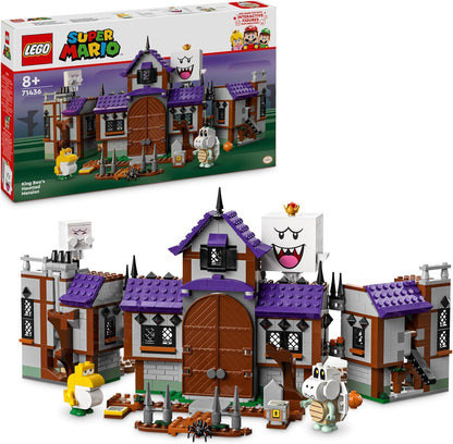 LEGO Super Mario King Boo’s Haunted Mansion Set, Building Toy for Kids, Collectible Playset with 4 Character Figures Including a Baby Yoshi, Gift for 8 Plus Year Old Boys, Girls and Gamers