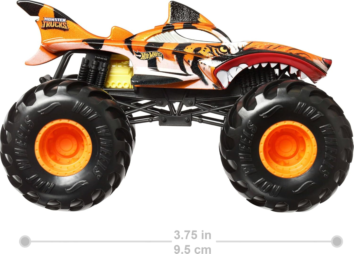 Hot Wheels Monster Trucks, Monster Truck Gigante, Caminhão de Brinquedo Die-Cast em Escala 1:24 com Rodas Enormes e Design Incrível, JDR02