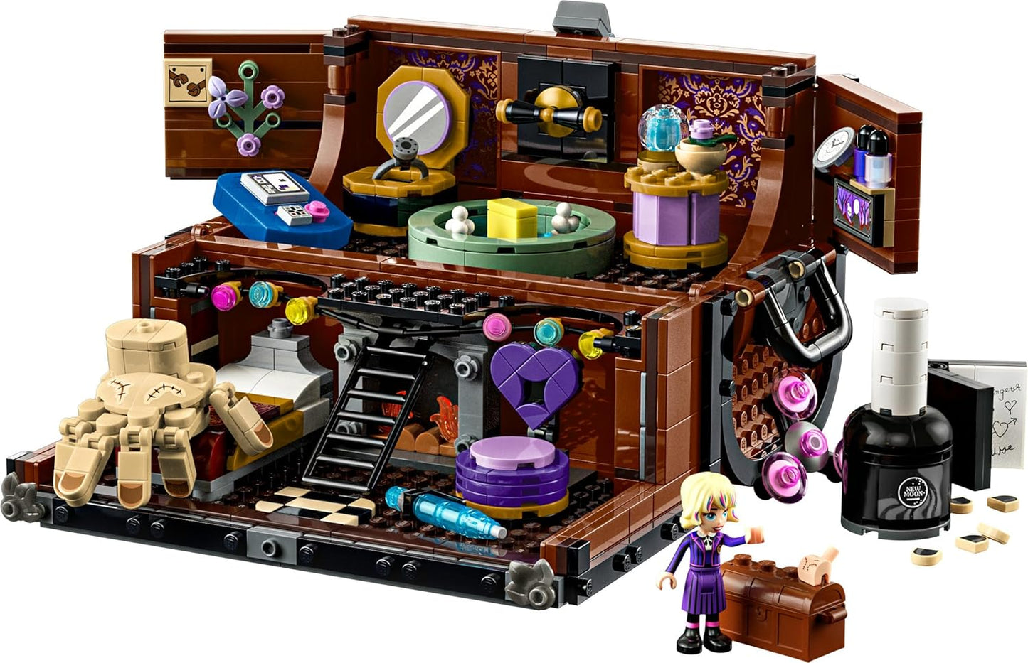 LEGO Apartamento da Wandinha - Brinquedo para brincar e exibir com uma mini boneca Enid e figura do Mãozinha, além de acessórios - Presente para meninas e meninos a partir de 10 anos e fãs adolescentes da série - 76785