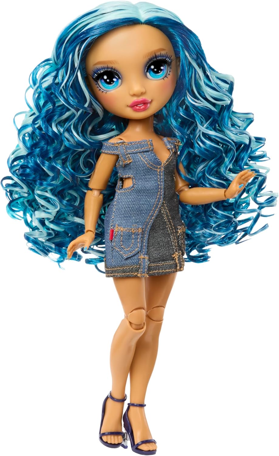 Rainbow High Style Icons Skyler - Boneca Fashion de 28cm com Cabelo Longo e Penteável, Acompanha um Segundo Conjunto Combinando e um Segundo Par de Sapatos, Flexível com 13 Pontos de Articulação.