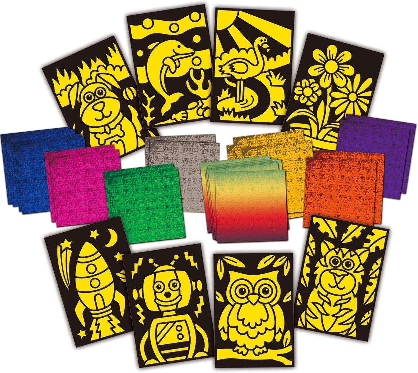 Galt Toys, Fab Foil Art, Kit de artesanato para crianças, a partir de 6 anos e brinquedos, Galt Fab Foil Art, kits de artesanato criativo para crianças e conjunto de atividades divertidas de arte em folha para crianças, meninas e meninos.