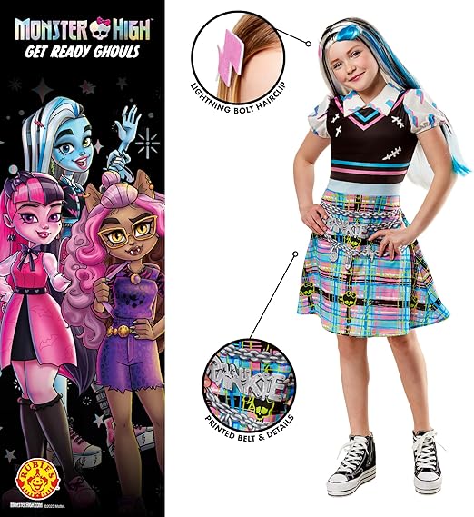 Rubie Disfraz oficial de Monster High Frankie Stein para niña