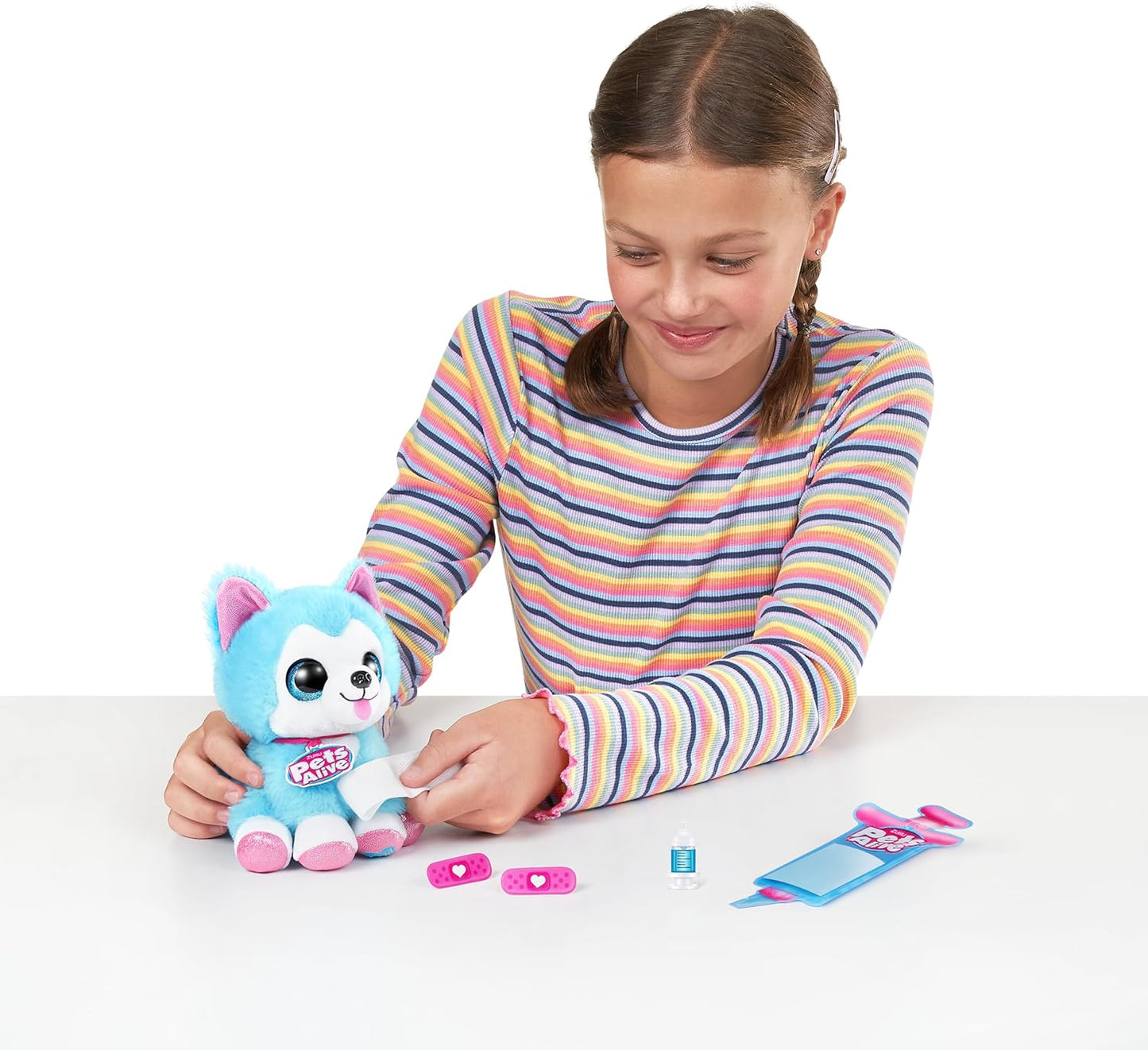 Pets Alive Pet Shop Surprise Series 3 Puppy Rescue Pomeranian, Pelúcia Surprise Puppy, Pelúcias Ultra Macias, Surpresas Dentro, Brinquedo Interativo para Animais de Estimação com Fala Eletrônica e Repete (Pomerânia)