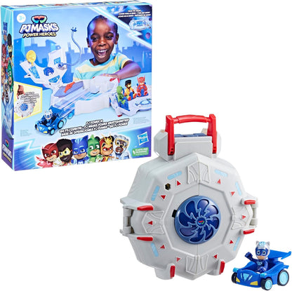 PJ Masks Conjunto Power Heroes PJ Power Q com Carro e Boneco, Brinquedos para Meninos e Meninas