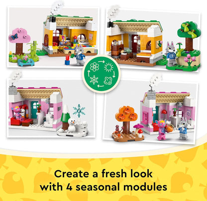 LEGO Animal Crossing Casas Criativas: Estações da Diversão - Brinquedo 2 em 1 com 2 modelos de casas e minifiguras do Stitches, Fuchsia e Fang - Presente para fãs e meninas a partir de 7 anos - 77057