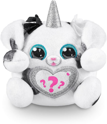 Laço surpresa Puppycorn da Rainbocorns, Puppycorn Série 3, Zedd, o Dálmata - Pelúcia colecionável - 5 camadas de surpresas, coração destacável, adesivos, slime, idades 3+ (Dálmata)