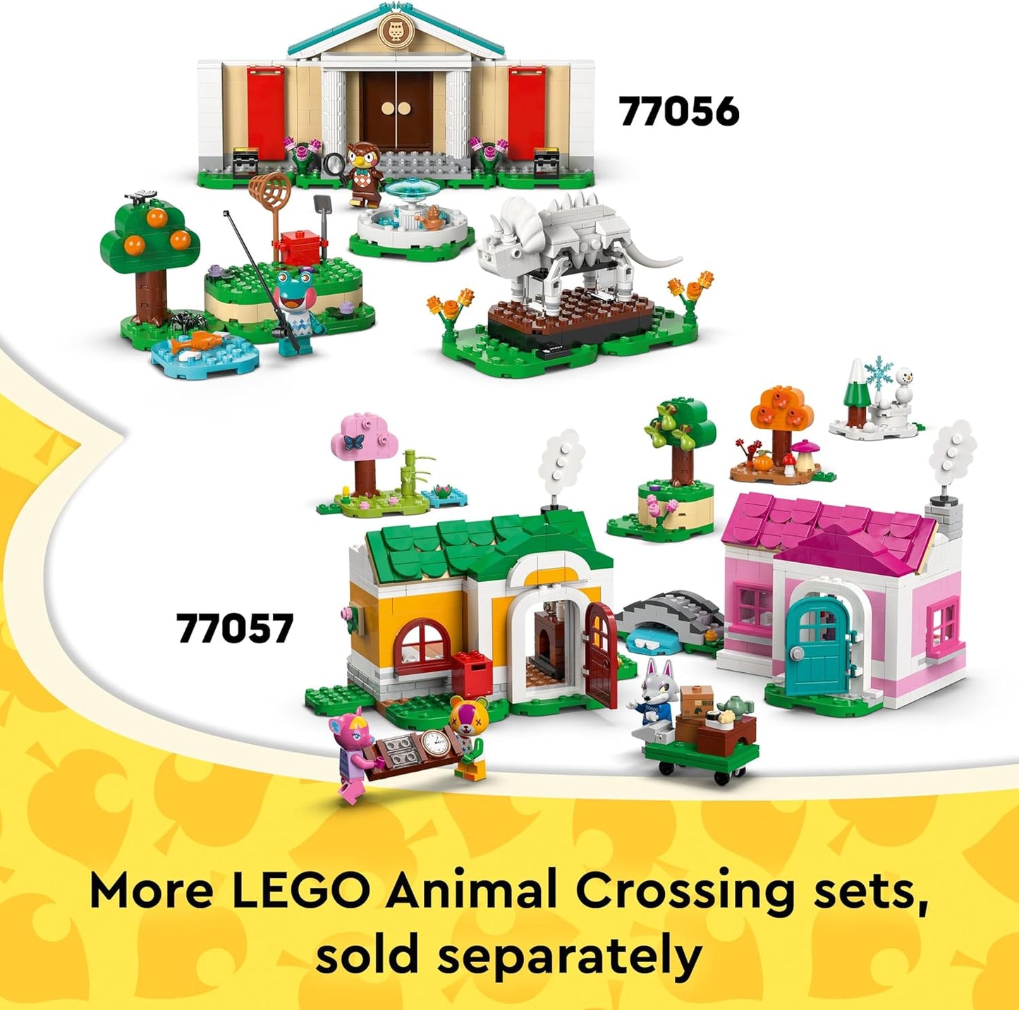 LEGO Animal Crossing Casa Aconchegante da Goldie - Inclui minifigura, piano, mesa de piquenique e acessórios de comida de brinquedo - Presente perfeito para crianças a partir de 6 anos - 77058