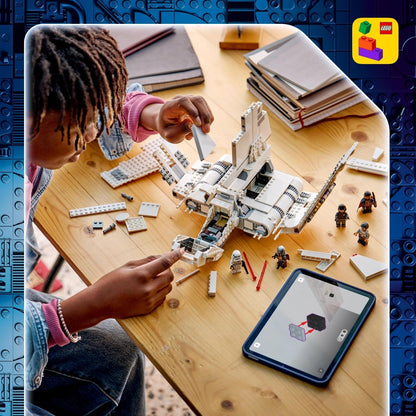 LEGO Kit de Modelo Star Wars 75459 Imperial Lambda-Class Shuttle – Inclui 5 minifiguras, incluindo Moff Gideon com o Sabre Sombrio – Presente para adolescentes a partir de 14 anos e fãs adultos de The Mandalorian