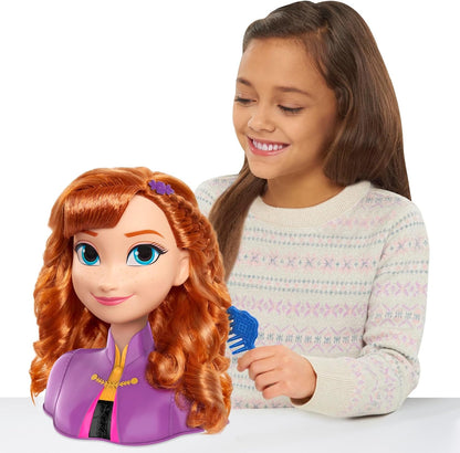 Disney - Cabeça de penteado básica da Anna de Frozen 2 (77-32810)