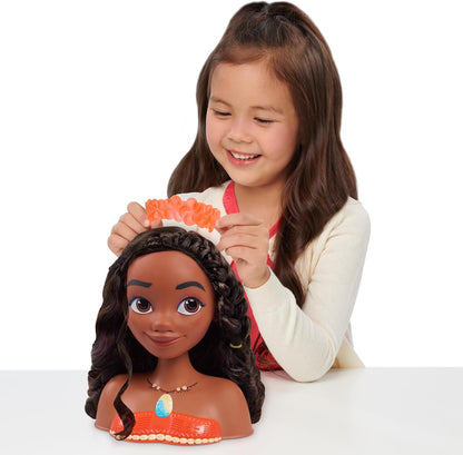 Cabeça de estilização básica da Princesa Moana da Disney