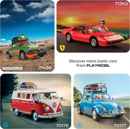 Playmobil | Veículos | 80 Anos de Vespa: Estilo Clássico | Vespa comemorativa na cor creme com condutor, cesta e cartela de adesivos | Para crianças a partir de 5 anos | 72283