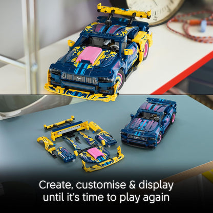 LEGO Brinquedo Technic Custom Garage Ford Mustang GT – Kit de Modelo com Motor V8, Direção HOG e Peças de Carroceria Intercambiáveis – Ideia de Presente de Aniversário para Meninos a partir de 10 Anos – 42236