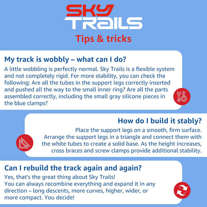 Sky Trails no céu | Chute inicial | Doppelstart automático para sequências paralelas | Crianças perfeitas para crianças a partir de 7 anos | 72060