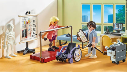 Playmobil 71617 Action Heroes: Ortopedia, tratamento atencioso de pacientes, feito com mais de 80% de materiais reciclados e de base biológica, conjuntos de jogos detalhados adequados para crianças com mais de 4 anos