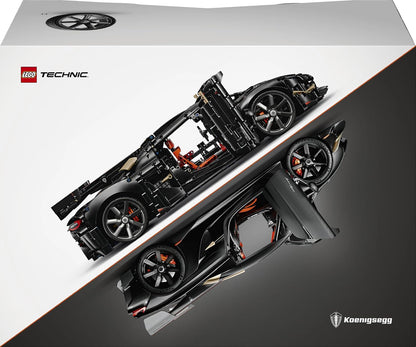 LEGO Technic Koenigsegg Jesko Absolut 42232 | Conjunto para adultos, modelo de carro, kit STEM com motor V8, suspensão triplex e "Modo Fantasma"...