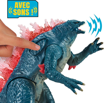 Godzilla x Kong: The New Empire, brinquedo de boneco de ação Battle Roar Godzilla autêntico de 7 polegadas, personagem icônico do filme colecionável em embalagem exclusiva de edição limitada, brinquedo adequado para maiores de 4 anos