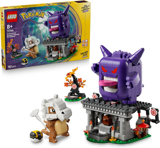LEGO Pokémon SMART Play: O Duelo Assustador de Cubone e Gengar – Conjunto de Brinquedo Interativo Compatível, Inclui 4 Etiquetas SMART e 2 Figuras Pokémon – Ideia de Presente para Meninos e Meninas a partir de 8 Anos – 72166