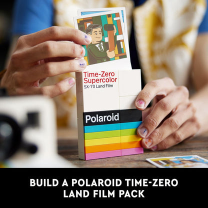 LEGO Ideas Kit de modelo vintage de câmera Polaroid OneStep SX-70 para adultos construir, conjunto colecionável, atividade criativa, presente de dia dos namorados, presentes fotográficos para homens, mulheres, ele, ela e adolescentes 21345