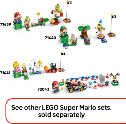 LEGO Super Mario Príncipe Florian e Castelo Bowser - Brinquedo interativo com 4 figuras, incluindo Yoshi rosa, e um suporte para brincar e exibir - Presente perfeito para crianças a partir de 9 anos - 72042