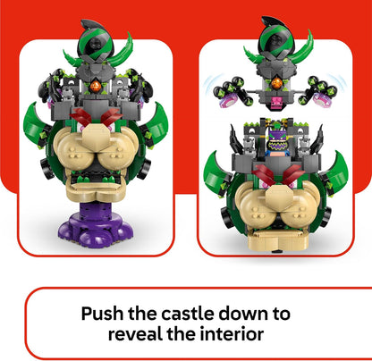 LEGO Super Mario Príncipe Florian e Castelo Bowser - Brinquedo interativo com 4 figuras, incluindo Yoshi rosa, e um suporte para brincar e exibir - Presente perfeito para crianças a partir de 9 anos - 72042