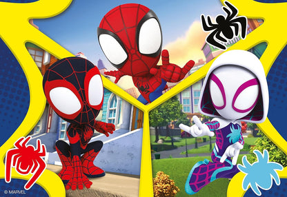 Quebra-cabeças Ravensburger do Homem-Aranha e Seus Incríveis Amigos para Crianças a partir de 3 Anos - Brinquedos Infantis - 2x 24 Peças