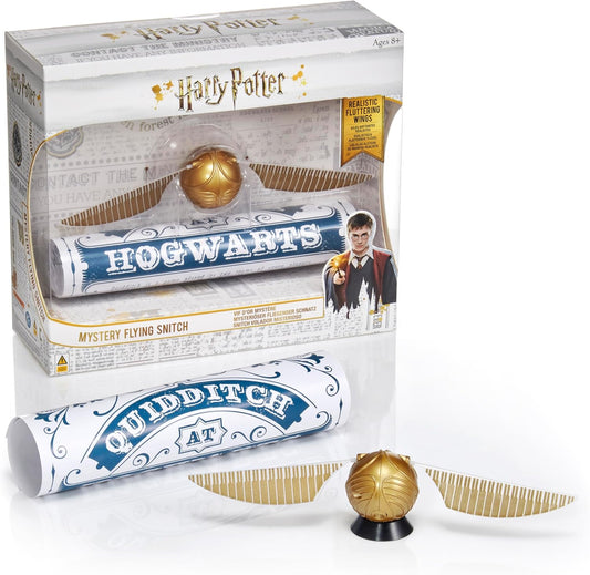 WOW! STUFF Pomo de Ouro Voador Misterioso | Parece Levitar Magicamente | Presentes, Colecionáveis e Brinquedos Oficiais de Harry Potter do Mundo Mágico, Dourado, 19,5 x 3,8 x 3,8 cm